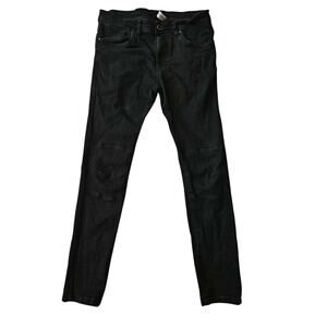 Arketype Jeans Mens 34 X 30 Black Slim Fit Distressed Denim Distressed